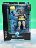 DC Multiverse McFarlane Collector #21 Batman Dark Knight Battle Damage Platinum