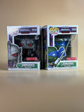 Funko Pop! TMNT Shredder AND Leonardo MOTU Turtles Of Grayskull EXCLUSIVES Set