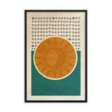 Solar Harmony – Mid-Century Modern Framed Poster