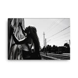 Urban Muse – Gritty Graffiti Canvas Print