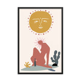 Lady of The Sun Matisse Inspired Framed poster