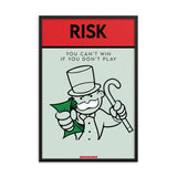 Monopoly Risk Framed poster