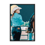 The Cowgirl Framed poster